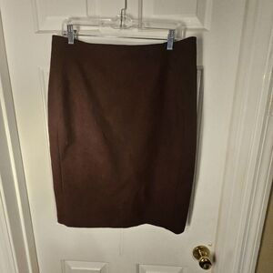 White House Black Market Brown Pencil Skirt Knee-Length